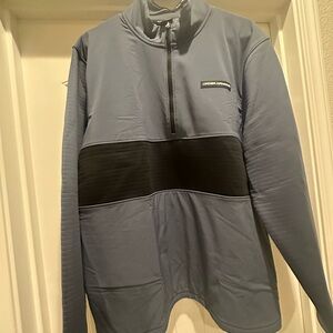 Under Armour Gray and Black Half-Zip Pullover